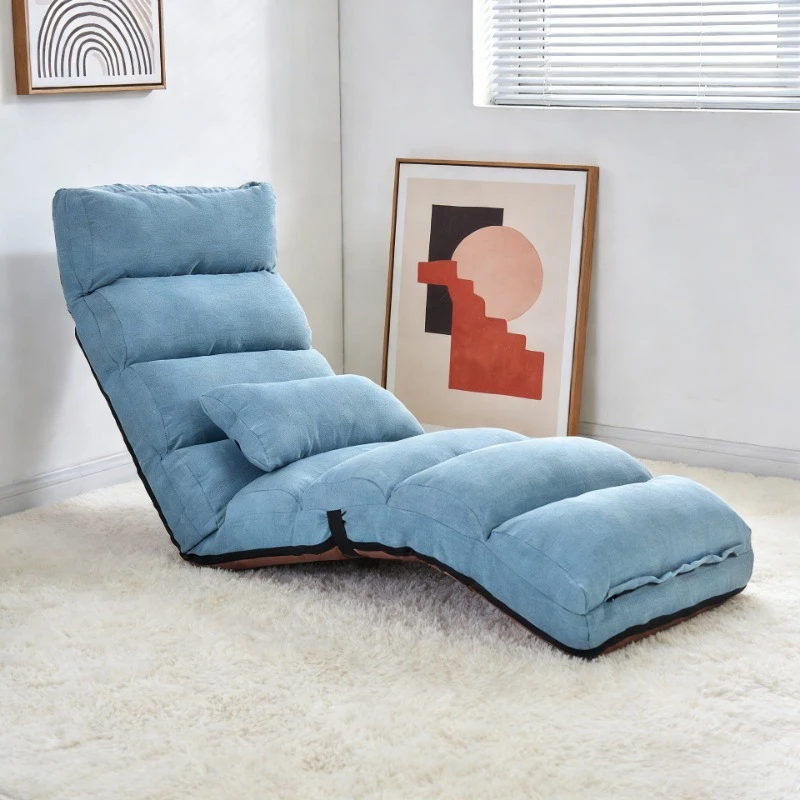 Lazy sofa, single foldable sofa bed, bedroom balcony leisure lounge chair