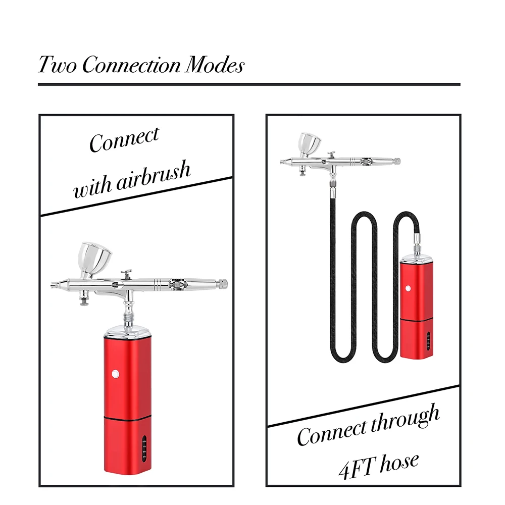 Casubrais Mini TM90-185 Wireless Airbrush Compressor Extra Battery Type C High Pressure Commercial Manufacture Machine