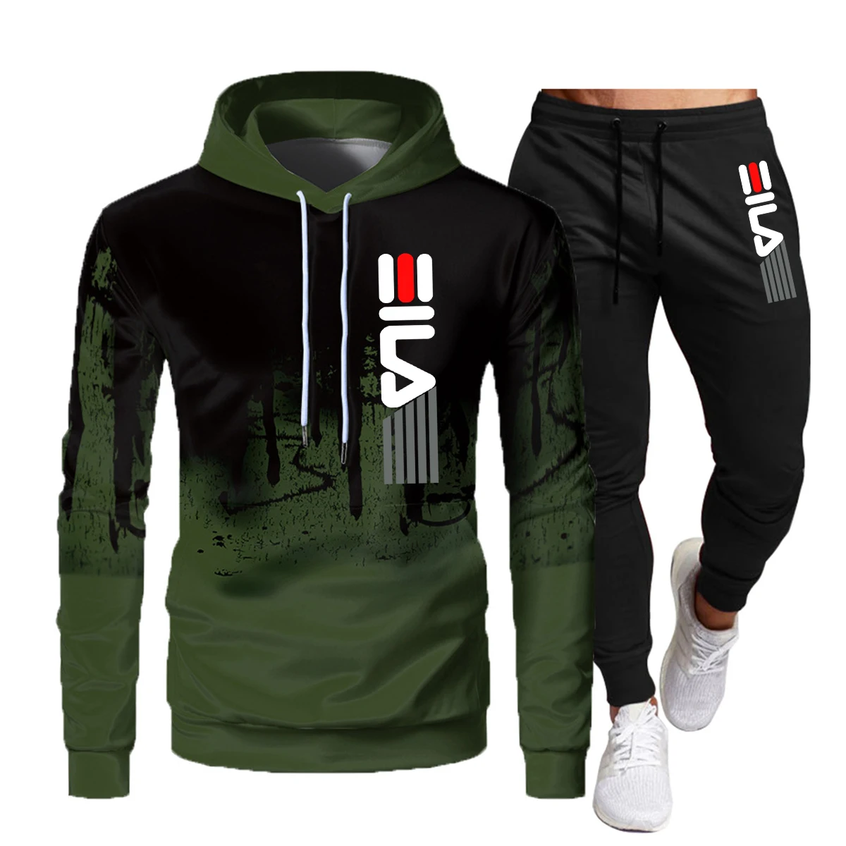 Men's hooded sweatshirt Fashion brand suit casual jogging pants sportswear Autumn/Winter 2024