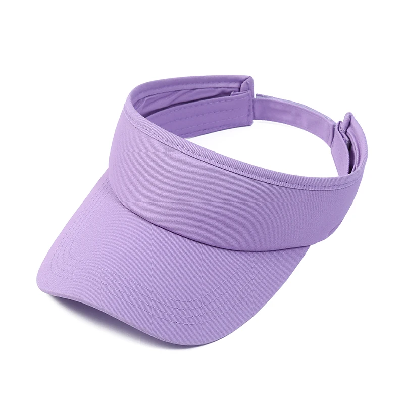 Chapeaux de soleil d\'été en coton pour hommes et femmes, visière réglable, protection UV, haut africain solide, sport, tennis, golf, course à pied,