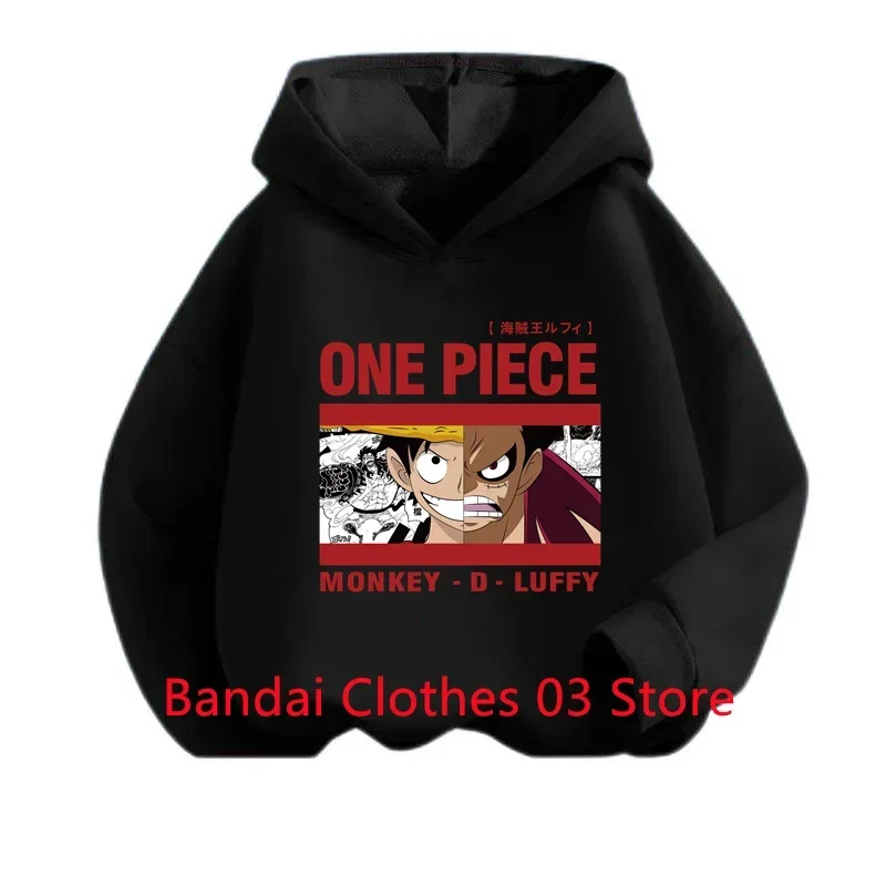 

Boy Tops One Piece Sweatshirt for Children Girl 2 to 12 Year 2024 Baby Spring Clothes Luffy Outerwear Hoodie Clothing Mother