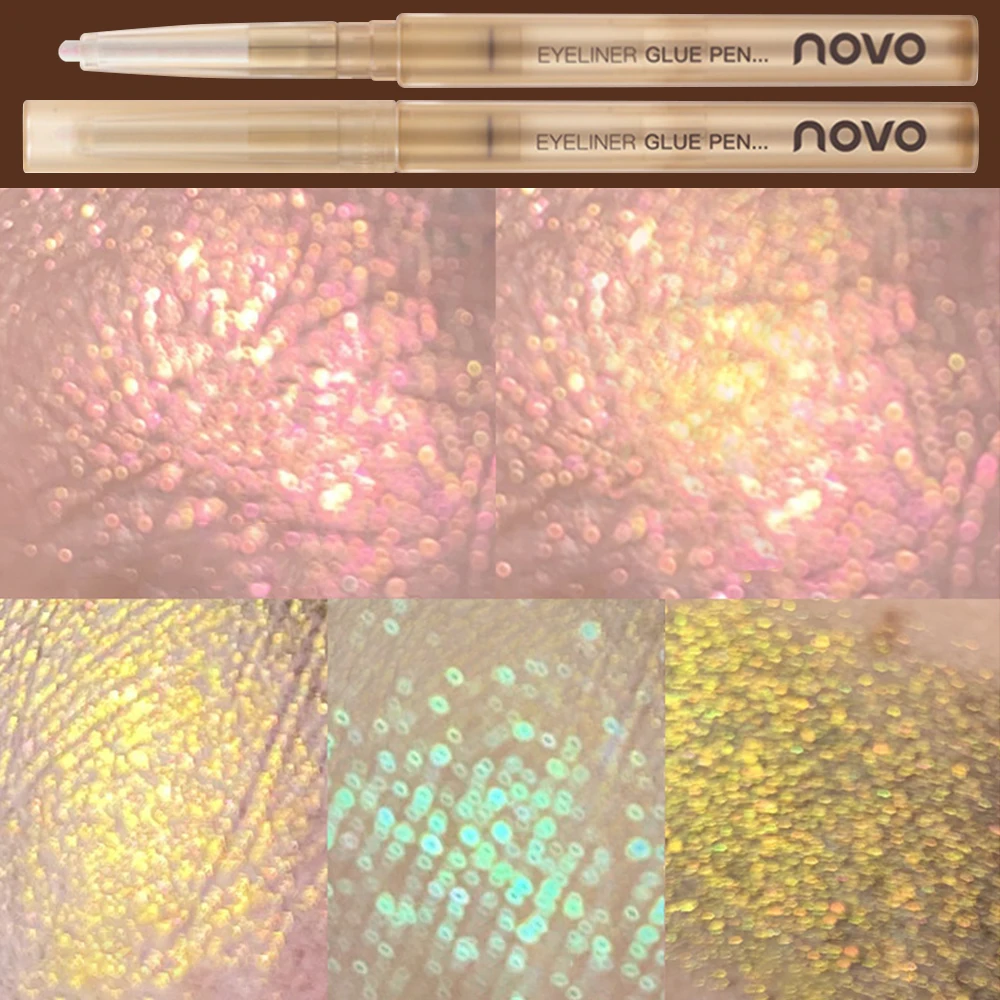 Refracción delineador de ojos de diamante brillante, lápiz impermeable, verde, dorado, púrpura, purpurina, sombra de ojos tumbada, gusano de seda, maquillaje de ojos, cosméticos