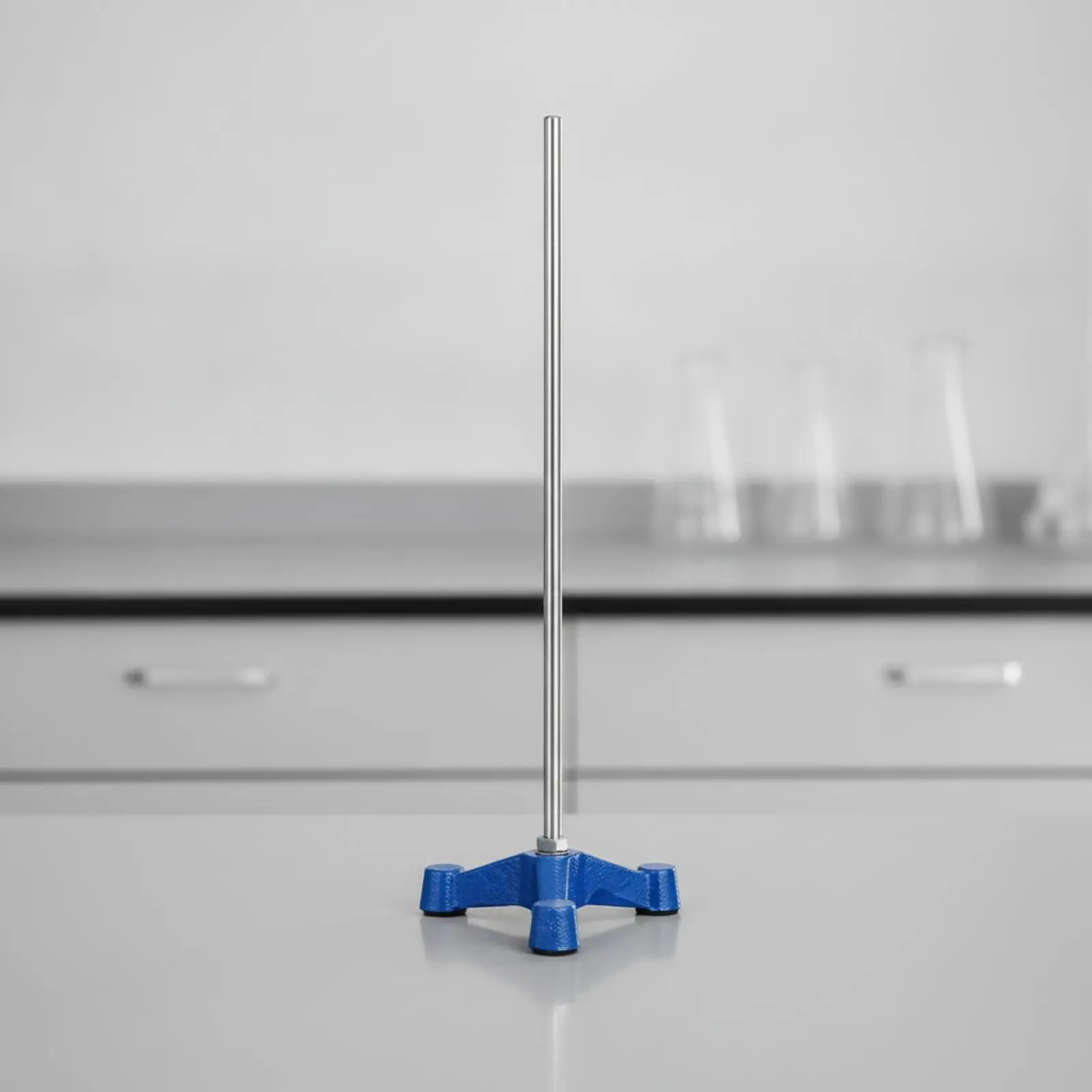 Lab Retort Stand Iron Support Stand Three Legged Metal Base for Chemistry Physics Experiment Setup Classroom Hobbyist Workbench view 6