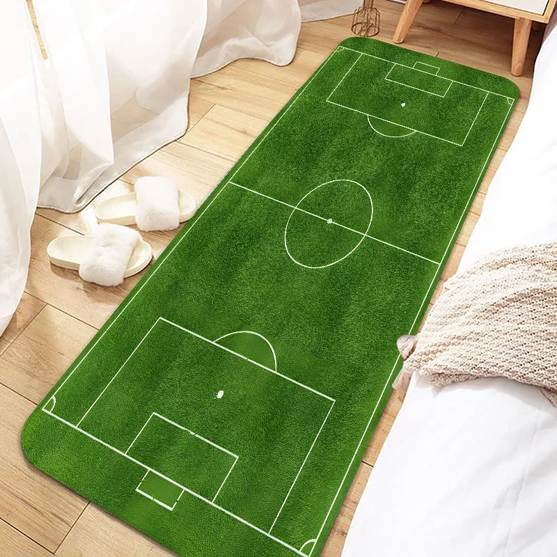 

Football Field Door Mat Entrance Non-slip Doormat Washable Kitchen Carpet Living Room Hallway Rugs Bathroom Bath Door Mats