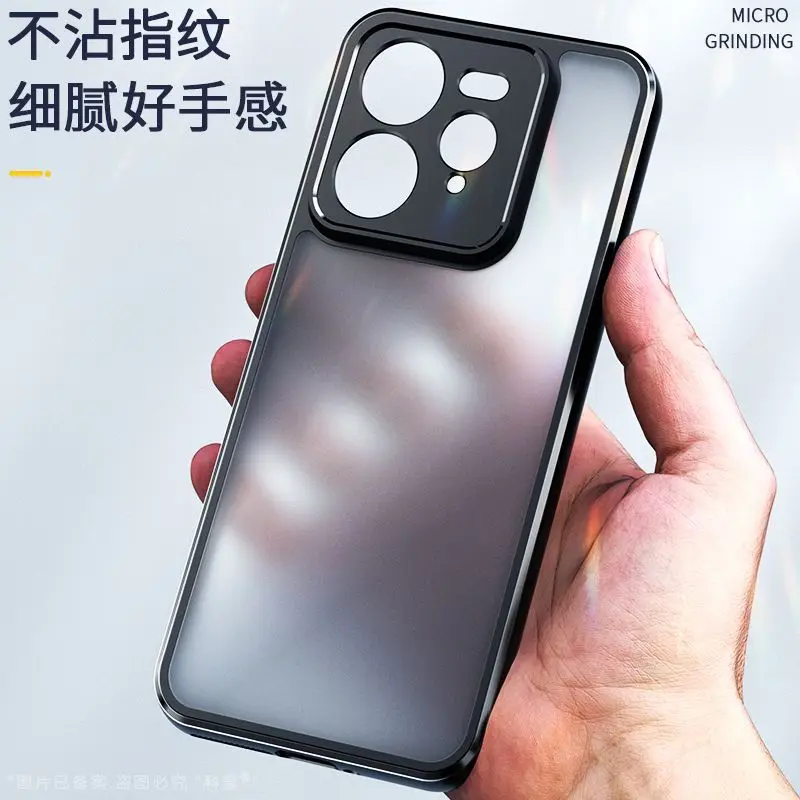 

Case For Realme GT7 7T Pro GT6 6T Neo6 SE Luxury Matte Acrylic Transparent Back Cover For Realem GT 7 Shockproof Bumper Funda