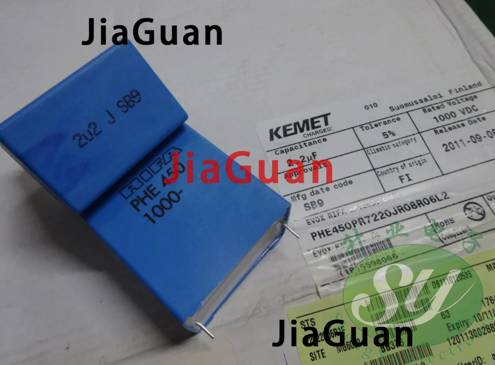 

10PCS free shipping RIFA PHE450 2.2UF 1000V P37.5MM MKP 225/1000V audio blue film Capacitor KEMET 2.2uf/1000v 225 1KV
