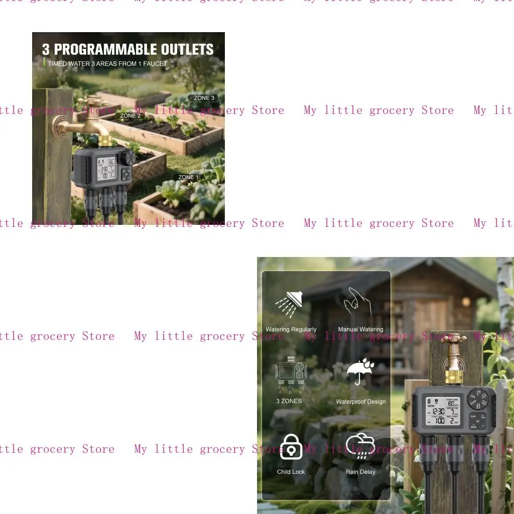 

D5BD Программируемый двойной канал Таймер вододачи для садов Регулируемый график.