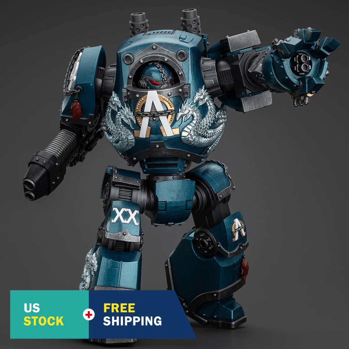 

HiPlay JOYTOY Warhammer Alpha Legion Contemptor Dreadnought with Gravis Plasma Cannon 1/18 Action Figures
