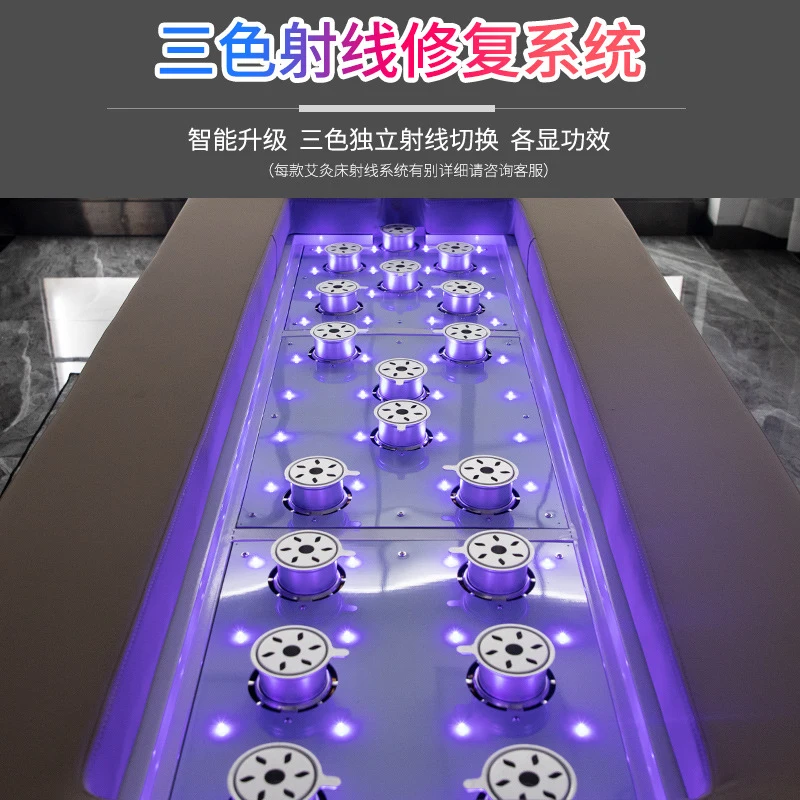 Smokeless Moxibustion Whole Body Treatment, Home Use Fumigation Bed, Beauty Salon Exclusive Solid Wood Wellness Therapy
