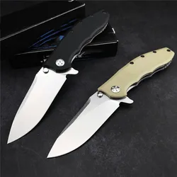 New 0562 Ball Bearing Folding Pocket Knife Stonewash 5cr15mov Blade G10 Handle Outdoor Tactical Knife EDC Hunting Tool Gift