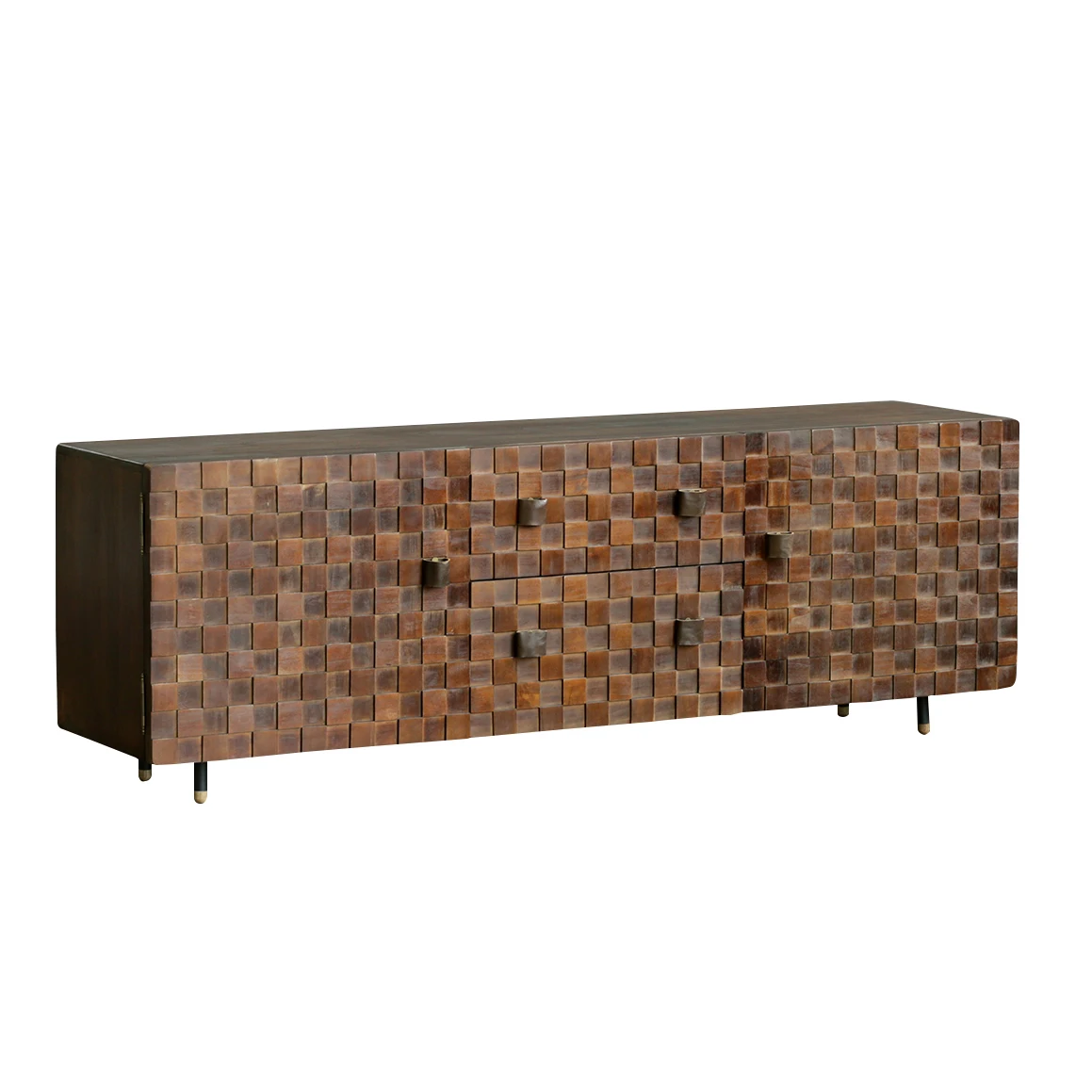 

Light luxury creative solid wood TV cabinet villa living room oak cabinet furniture