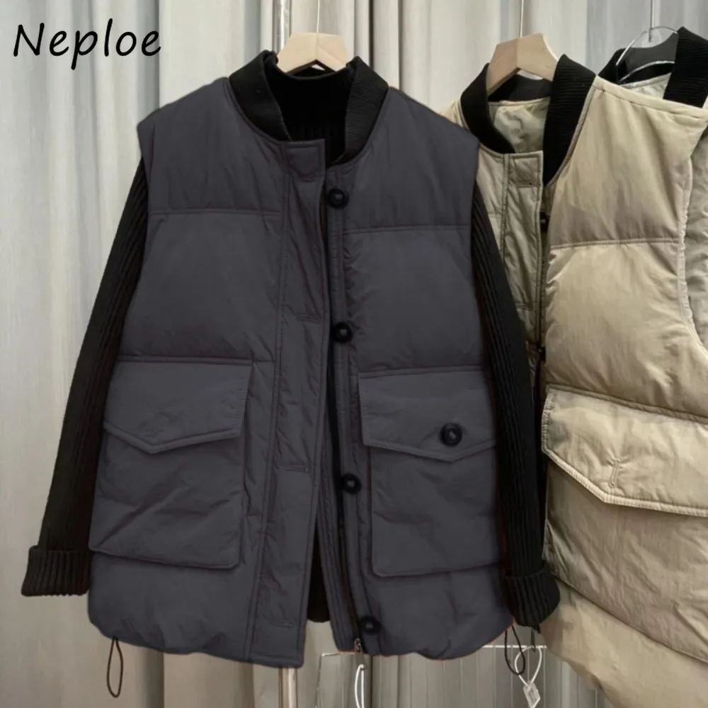 

Neploe Autumn Winter New Moda Veste Femme Wear Outside Warm Thicked Plaid All-match Coat Commuter Trendy Casual Chaqueta Mujer