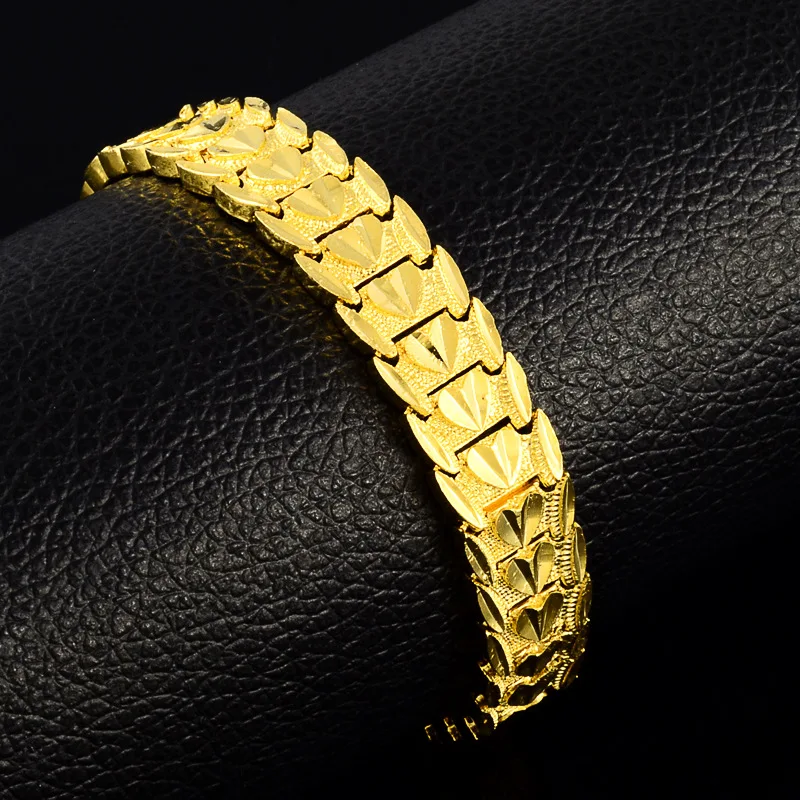 

Women's 24K Gold AU999 Stylish Heart Strap Bracelet | Titanium-edged with reflective accents, trendy for outdoor events