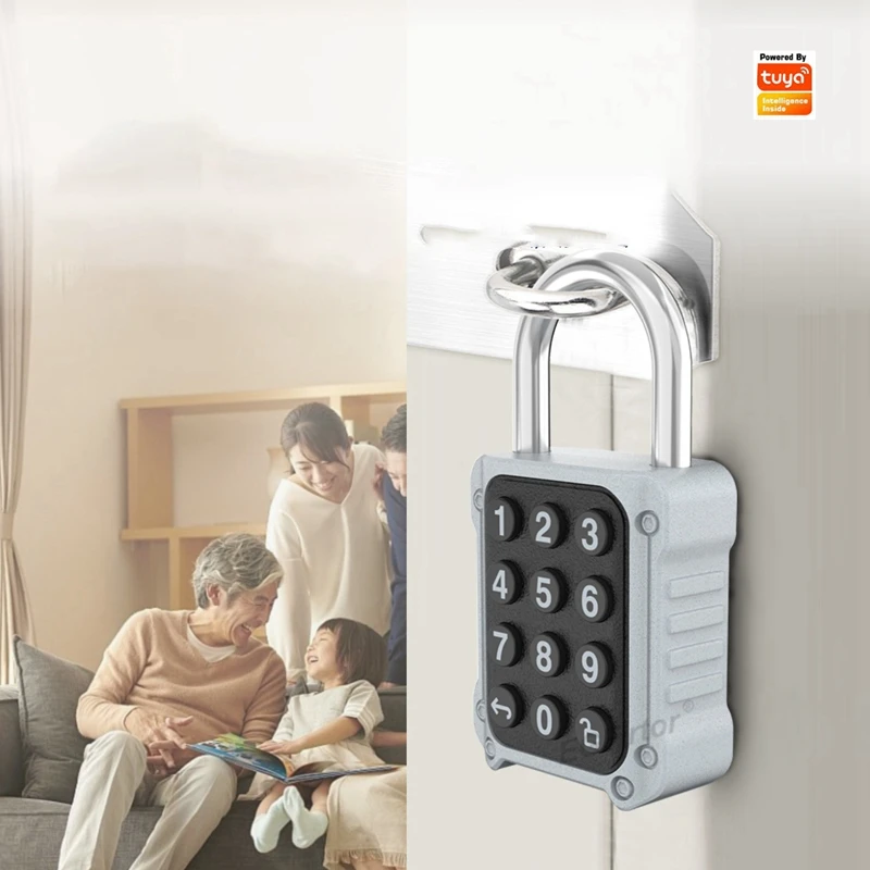 

Электронный смарт-замок EGFirtor Tuya APP с паролем и дистанционным управлением через приложение для безопасности сумок, ящиков и шкафчиков