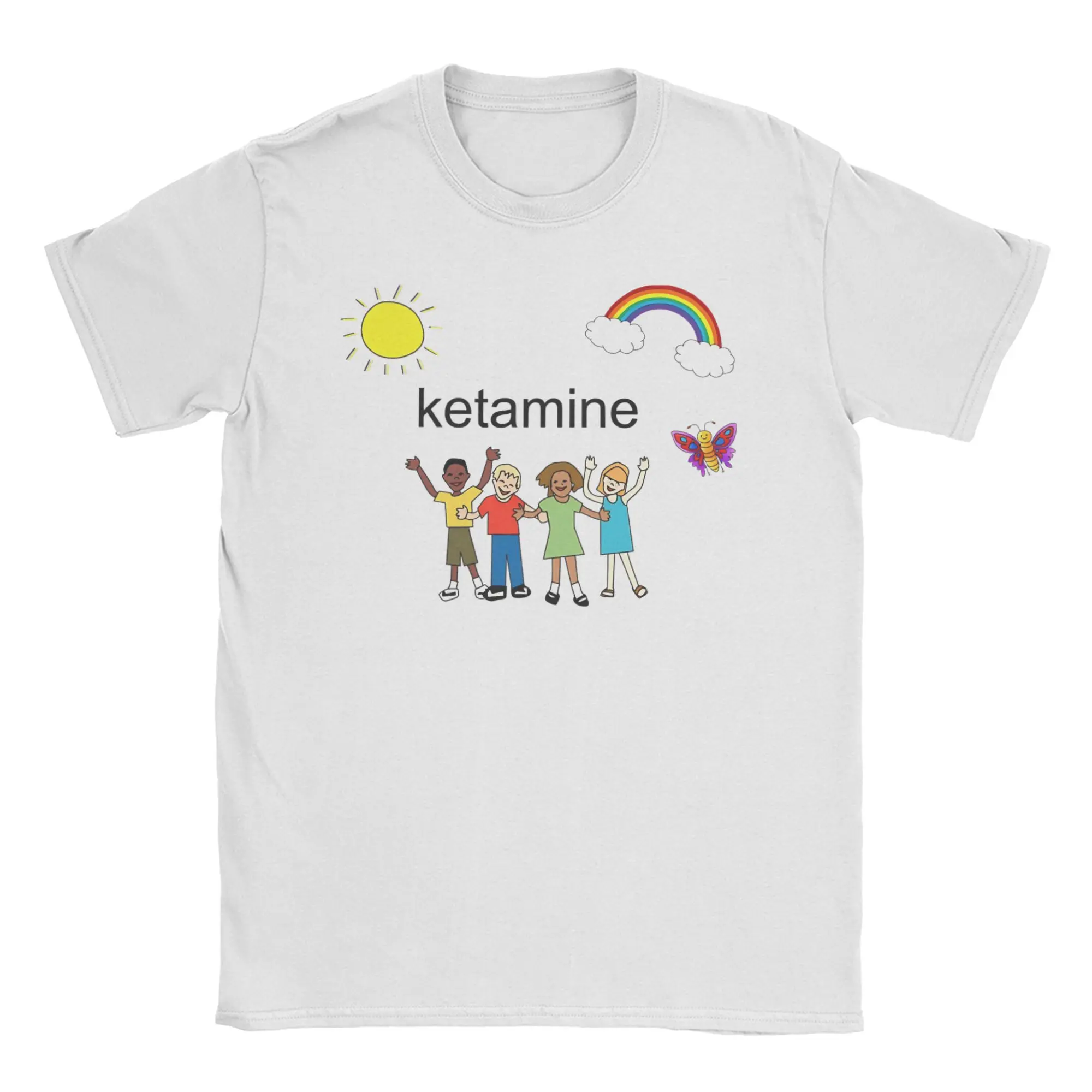 Camiseta Dancing Kids Ketamin para homens e mulheres, camiseta incrível 100% algodão, gola redonda, manga curta, roupas plus size