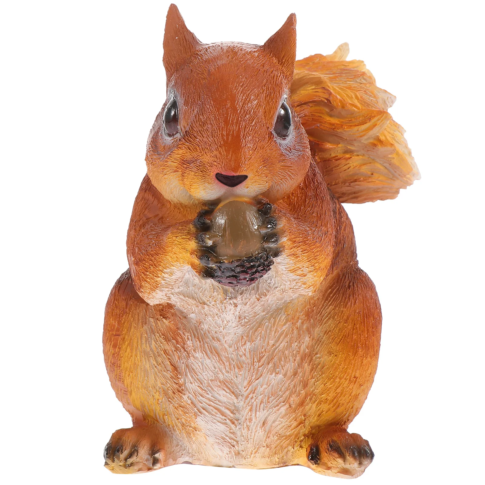 Squirrel Statue Mini Statues Outdoor Decoration Figurine Sculpture Ornament Realistic