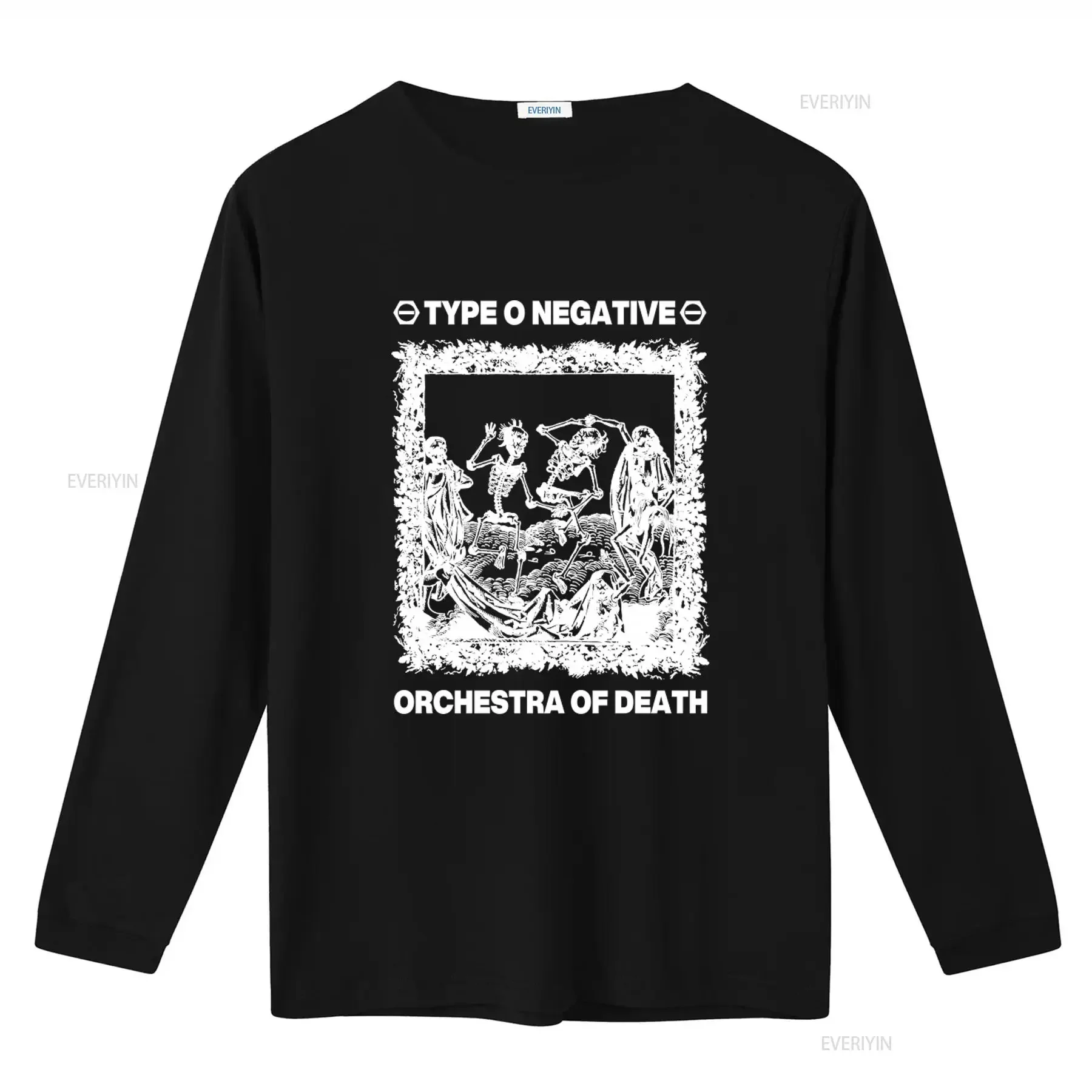 Vintage 1990s Type O Negative Orchestra Of Death T Shirt U3146 vintage Washed Unisex Soft Versatile Breathable Slightly homme