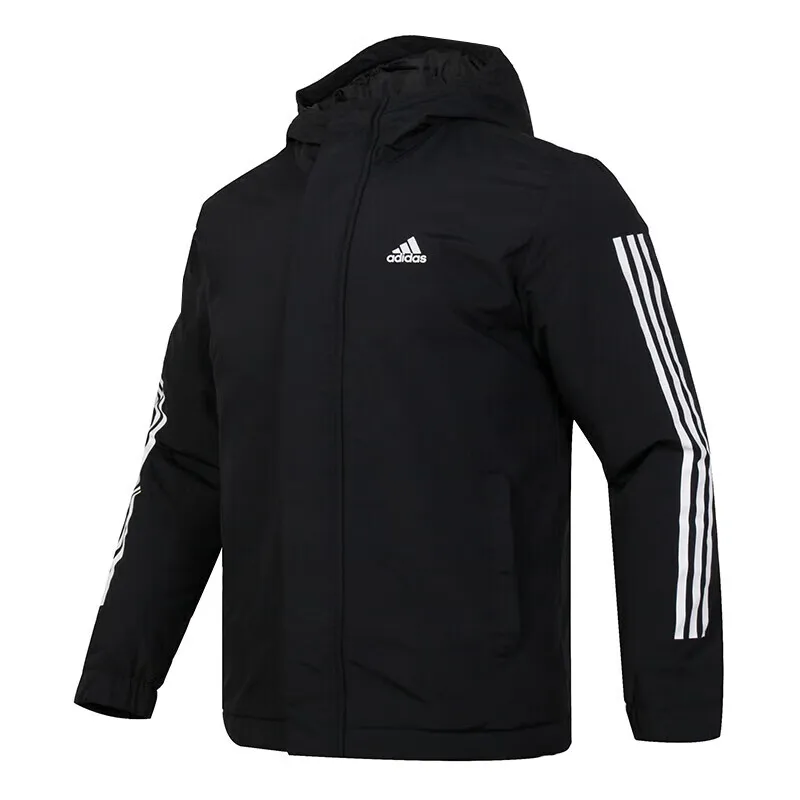 Adidas men 2024 winter new outdoor sportswear casual windproof warm hooded cotton jacket jacket IX8884