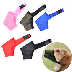 S-XXL Dog Muzzle Soft Covered Muzzle For Small Medium Large Dogs Prevent Biting Chewing Protection Muzzle With Adjustable Strap