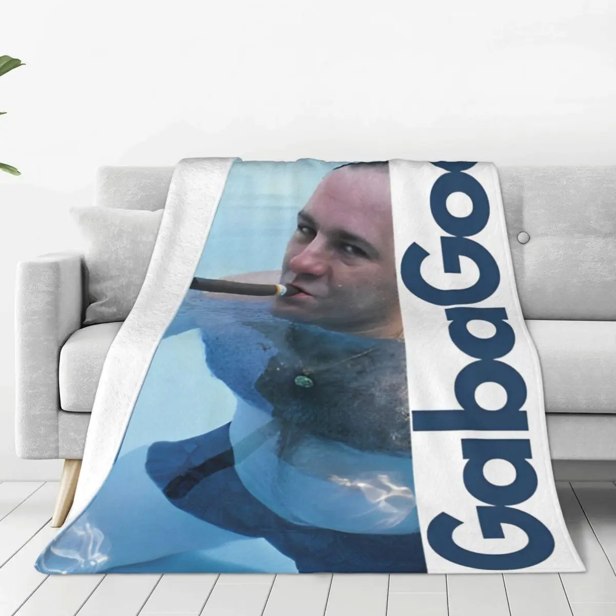 Gabagool Tony Soprano Blanket Flannel Print Vintage TV Series Film Comfortable Lightweight Throw Blankets for Bed Bedroom Quilt