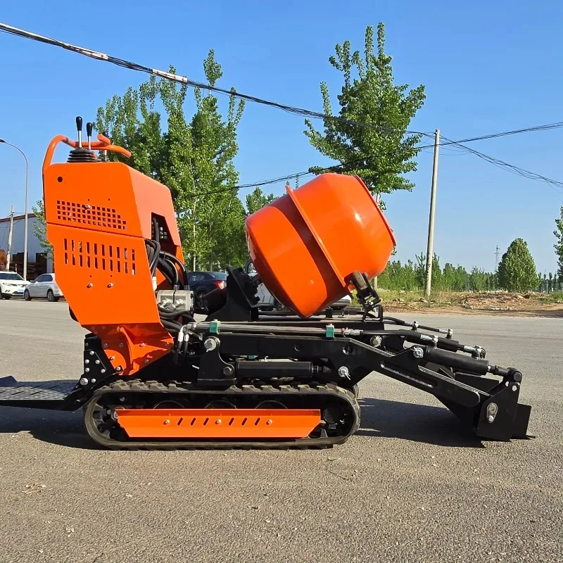 Customized Mini Concrete Mixer Truck 3 Cubic Meter Self Loading Hydraulic Tilting Drum