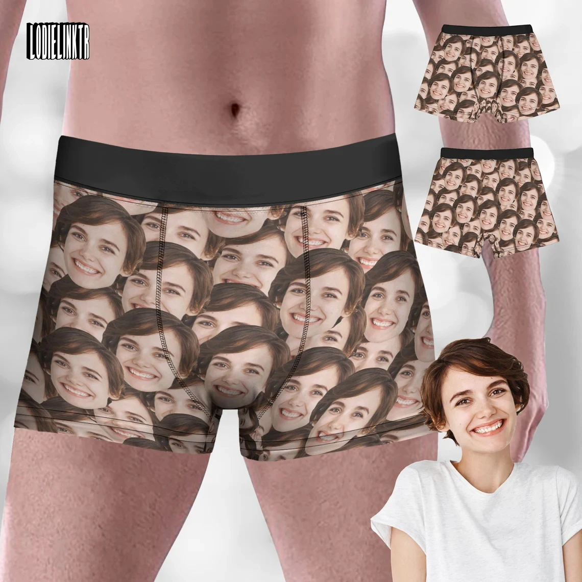 Gepersonaliseerde gezicht boxers voor man aangepaste boxershorts met gezichten grappige foto ondergoed populaire verjaardag verjaardagscadeau