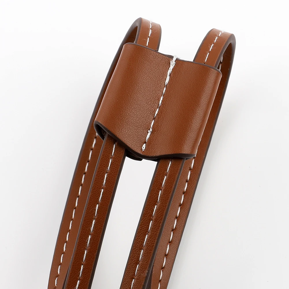 Genuine Leather Women Detachable Bag Strap DIY Replacement Bucket Bag Drawstring Rope Backpack Beam Pocket Purse Accessories