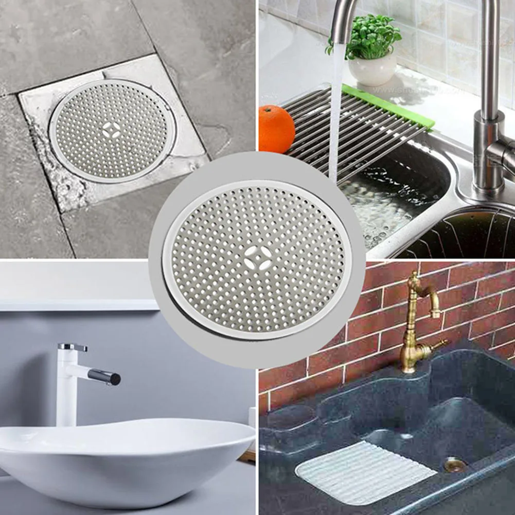 

Shower Drain Cover Filter Mesh 11.8cm Drain Filter Filter Mesh Tub Hair Catcher Bathroom Drain Sink Hair Catchers