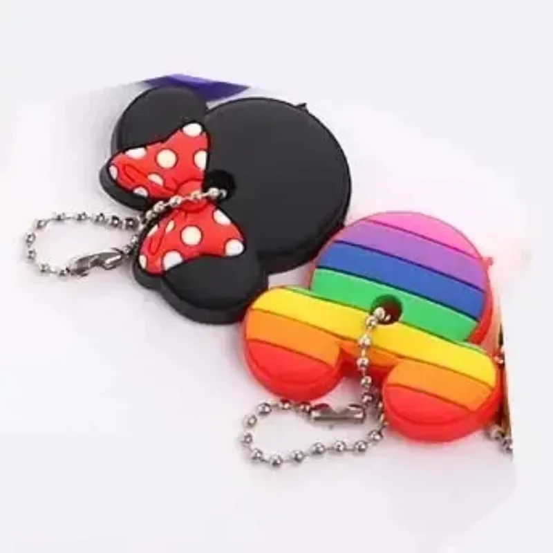 2pcs Cartoon Silicone Protective Key Case Cover for Key Control Dust Cover Holder Organizer Home Supplies
