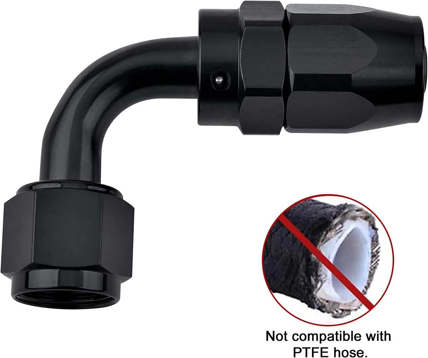 AN4/AN6/AN12 Adaptor Pemasangan Ujung Selang Putar untuk Saluran Selang Minyak/Bahan Bakar/Gas