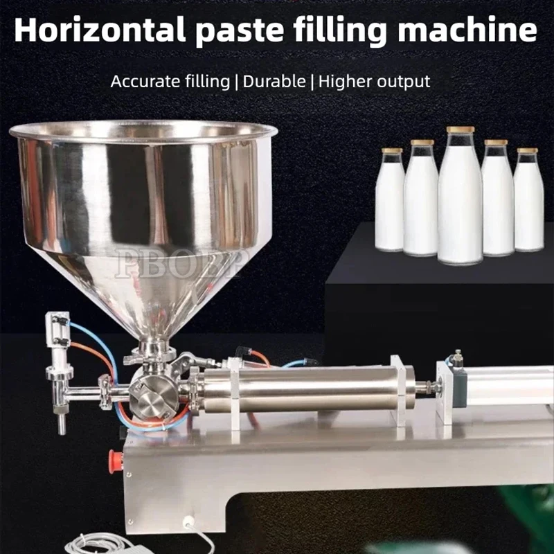 

PBOBP Заводская цена Полуавтоматическая высокоточная механическая приводная соусное масло Томатная паста Машина для наполнения меда Сумки Бочка