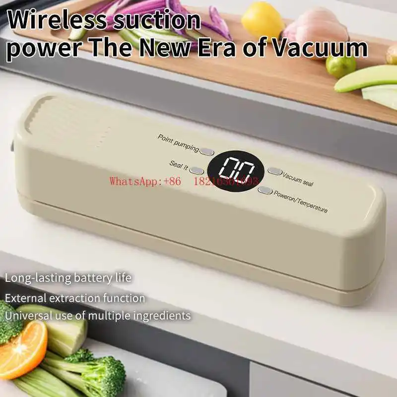 Packaging Machine Vacuum Plastic Sealing Packaging Sealing Household Wireless Charging Food Sealing Machine