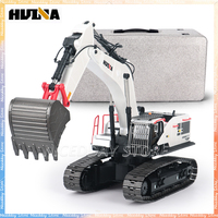 Huina 1594 Full Metal Remote Control Excavator 1/14 Electric Heavy Duty  22 Channels Rc Excavator For Children Toys Model
