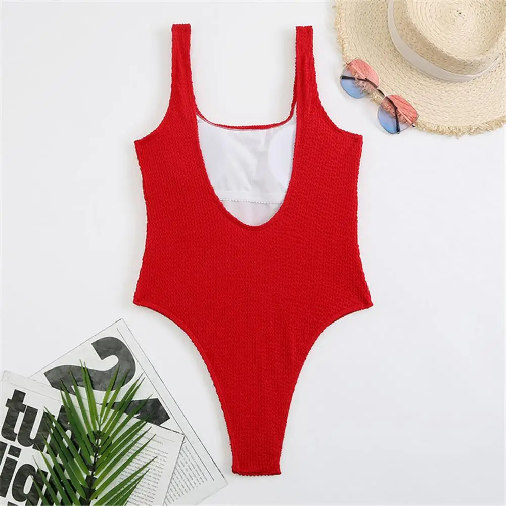 Costumi da bagno donna elegante costume da bagno intero Monokini Color caramella senza schienale per donna costumi da bagno ad asciugatura rapida con Skinny per l'estate