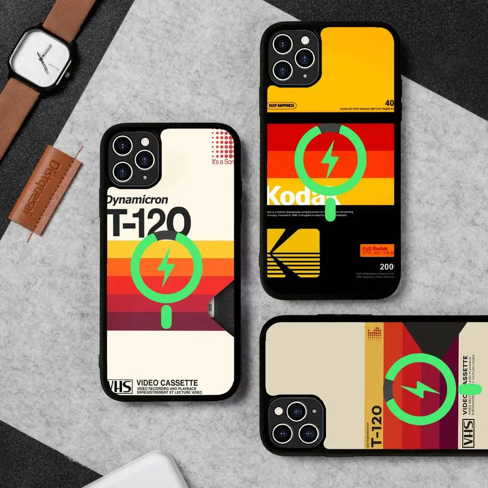 Film Brand K-Kodak Logo Phone Case For IPhone 16 15 14 13 12 11 17 Pro Max Plus Magnetic Wireless Cover