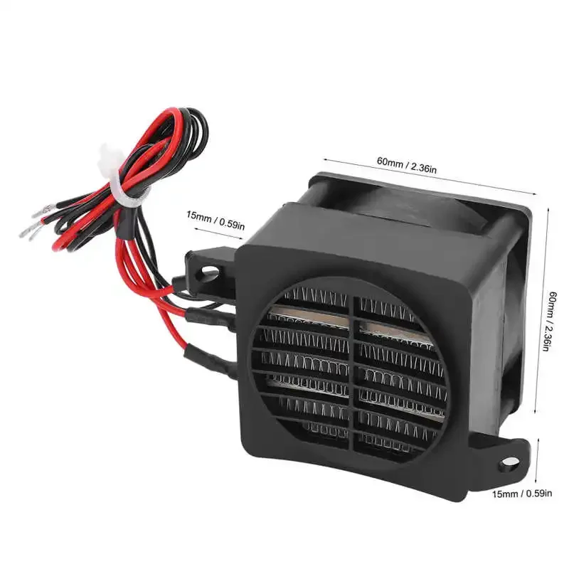 300 W PTC Heater with Fan Over‑Temperature Protection Ceramic Heater Quick Heat for Conditioners Heaters