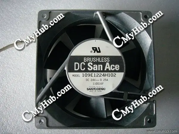 

Для Sanyo Denki 109E1224H102 DC24V 0.25A 12038 12 см 120 мм 120X120X38mm охлаждающий вентилятор 109E1224H102