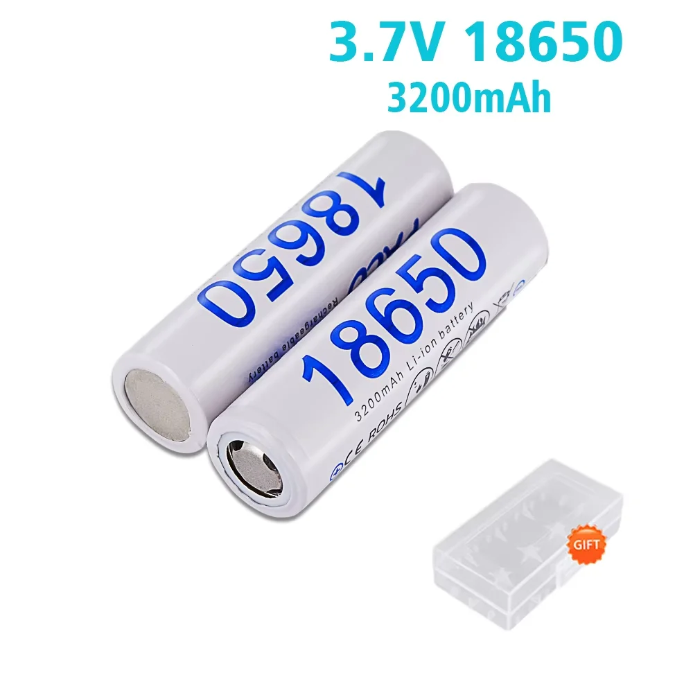 PALO 1-8pcs 18650 Battery 3.7V 3200mAh 18650 lithium Rechargeable Battery 32A high current li-ion batteries for flashlight