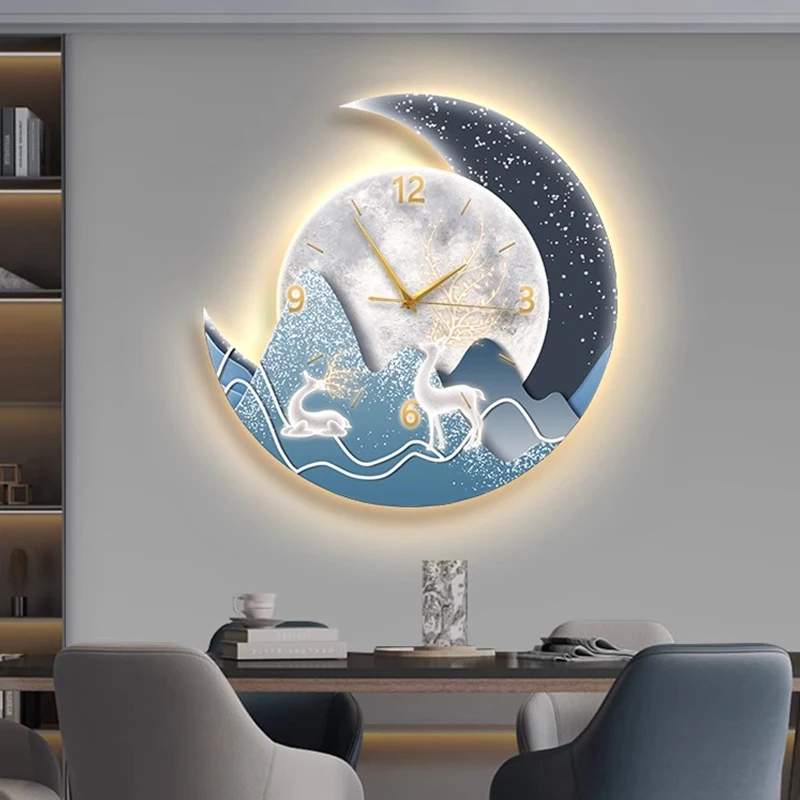 

Large Luxury Wall Clocks Digital Living Room Restaurant Nordic Wall Watch Minimalist Fashion Silent Relogio De Parede Home Decor