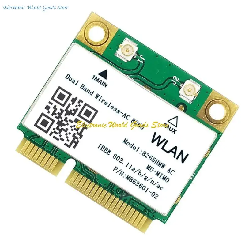 

A3PD 8265 8265HMW 802.11N 876 Мбит / с двойной полосы наполовину Mini Mini Wireless-AC Wi-Fi Card-Compatible 4.2 для для