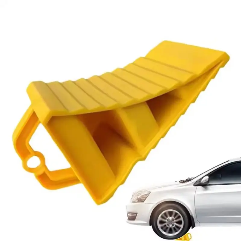 A11M-Non-Slip Wheel Chocks 4Pcs Car Wheel Stoppers With Handles For RV Trucks Boats Aircraft