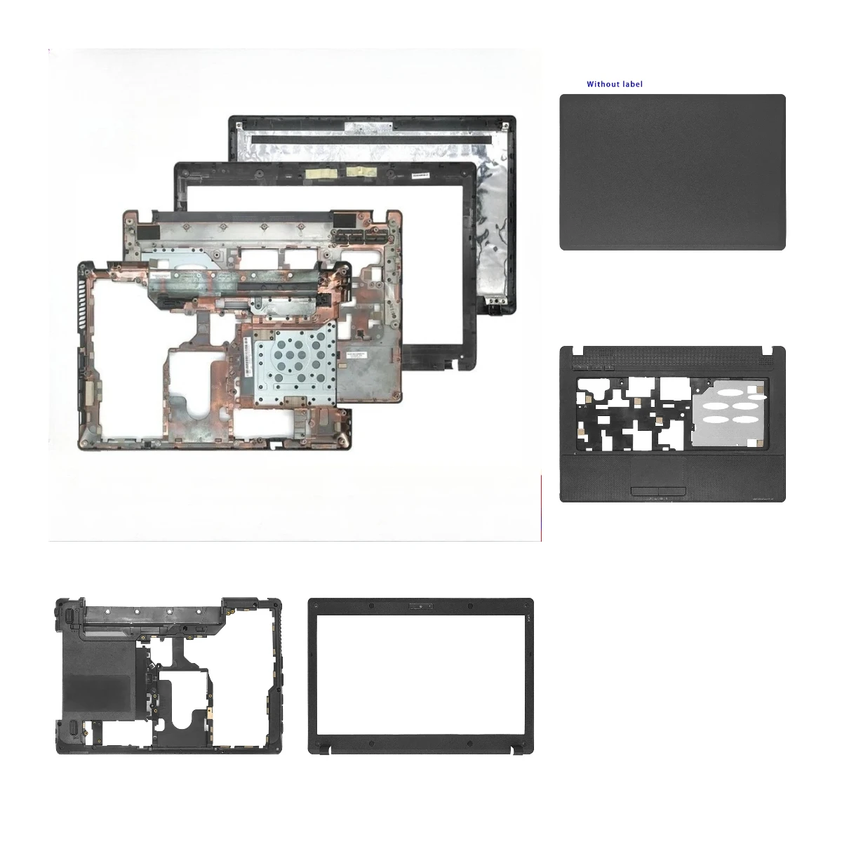 Suitable for G460, G465, G460AX laptops: LCD top cover, screen bezel, palm rest, bottom hinge cover, ABCD hinge cover