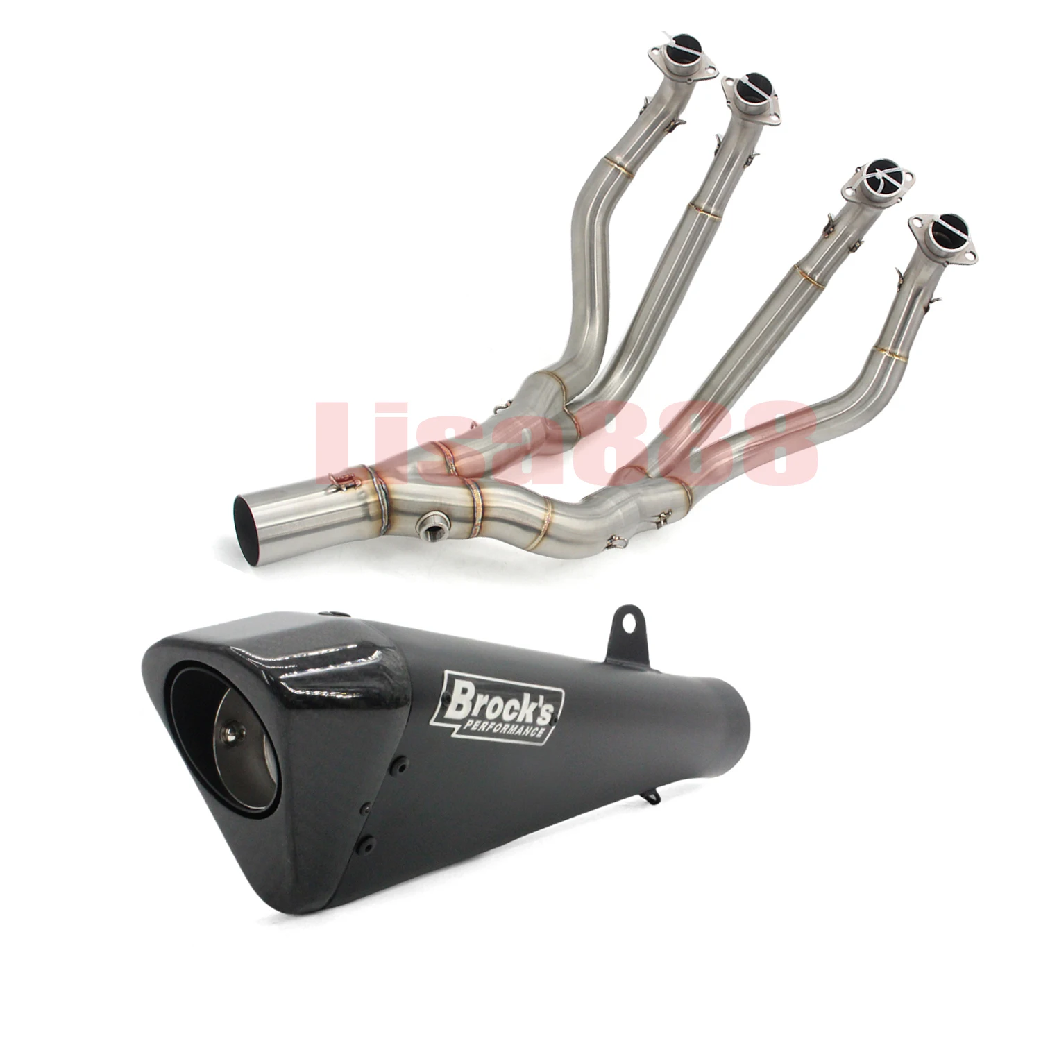 Uitlaatsysteem van koolstofvezel voor Hayabusa GSX1300R GSX1300 GSX 1300R 2008-2020 motorfiets