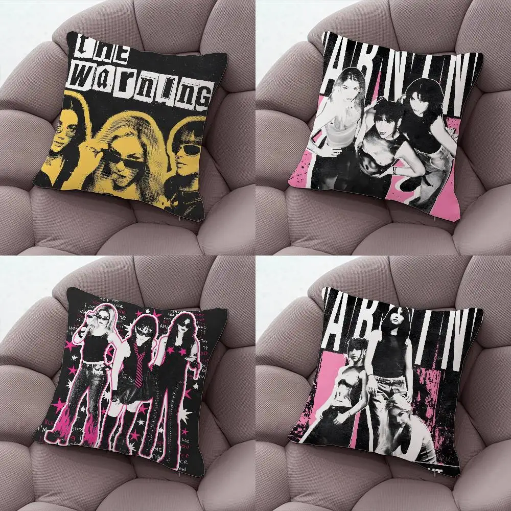 

The Warning Rock Pillow Case Pillow Case Living Room Sofa Cushion Cover Suitable For Home Bedroom Room Decoration