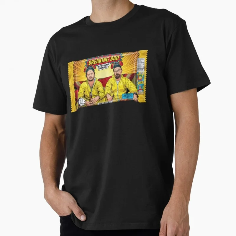 

0506 Vintage Crime Movie Breaking Bad Gift t shirt Men's 100% cotton O-Neck Short Sleeve Graphic clothes All size tee S-6XL