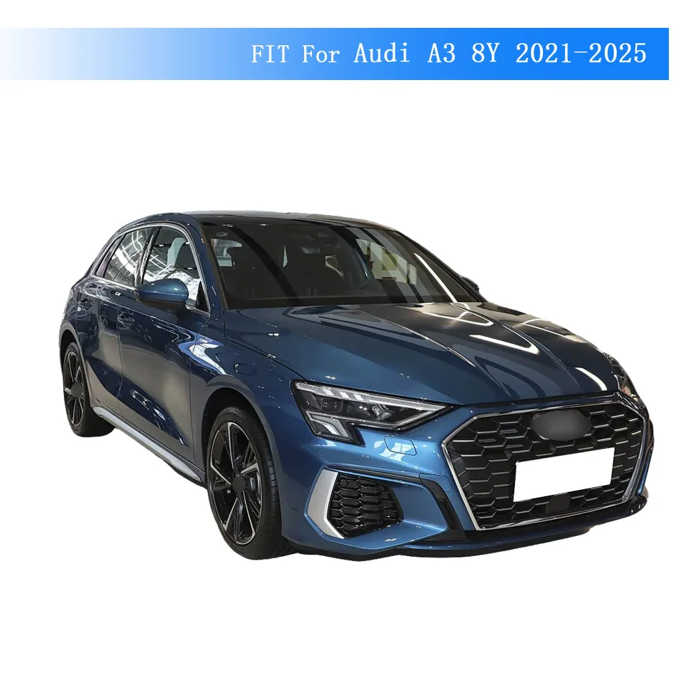Glänzender schwarzer PVC-Aufkleber für die Fensterverkleidung von Audi A3 8Y 2021-2025, Heckklappen-Exterieur-Schutz-Zubehör – Detail 2