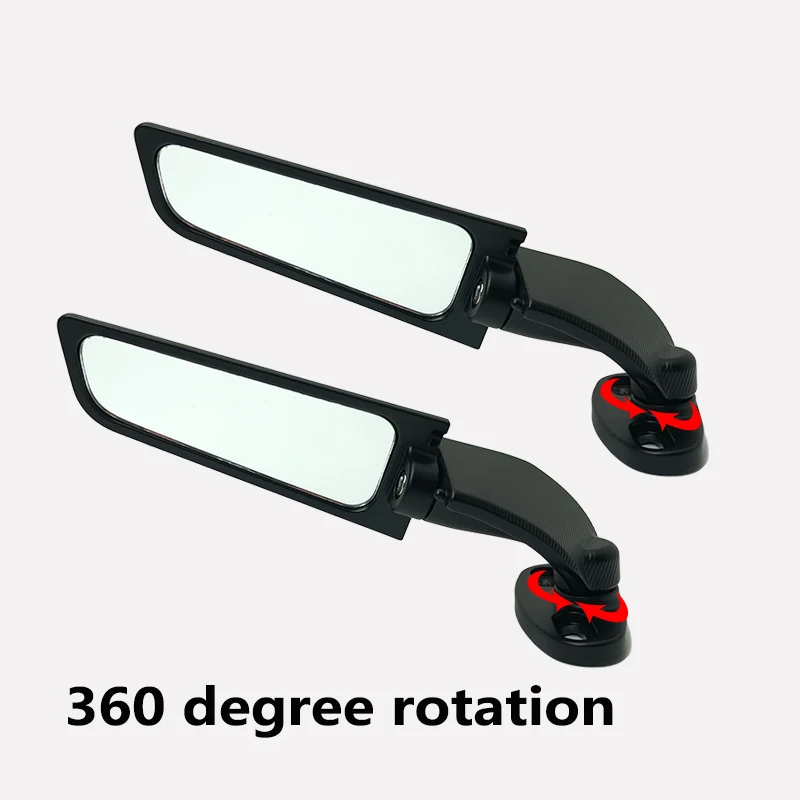 For YAMAHA MT 07 MT07 MT 09 MT09 SP MT 10 MT10 SP Motorcycle Mirror Modified Wind Wing Adjustable Rotating Rearview Mirror - view 3