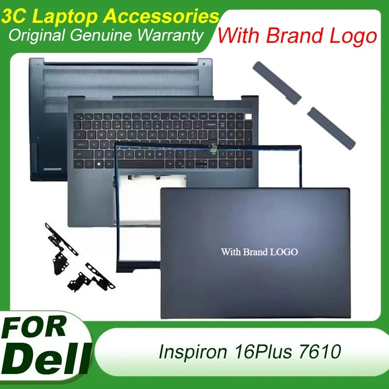 

For Dell Inspiron 16Plus 7610 LCD Top Cover Screen Back Case Front Bezel Frame Palm Rest Upper Cover Bottom Lower Shell 0HNYF4