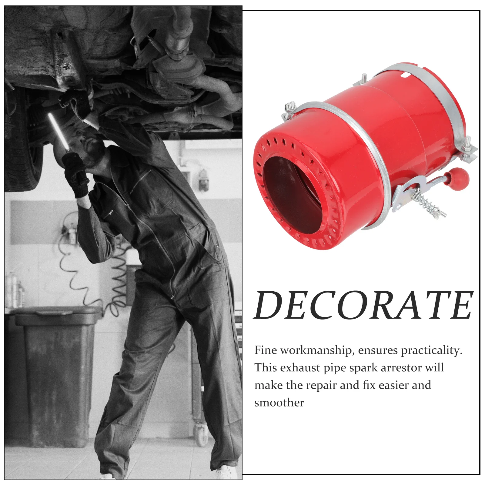 

Exhaust Spark Carbon Steel High Durability Stability Fireproof Valve Close Open for Car Truck Motorcycle Accessories