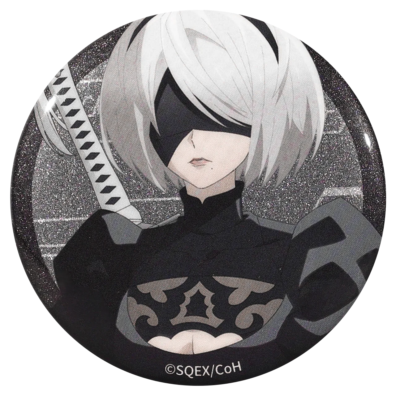 Gioco 58mm NieR Automata YoRHa No. Spilla in banda stagnata SPTE con distintivo per COSTUME cosplay di 2 tipi B S ﻿   Prop Gilf